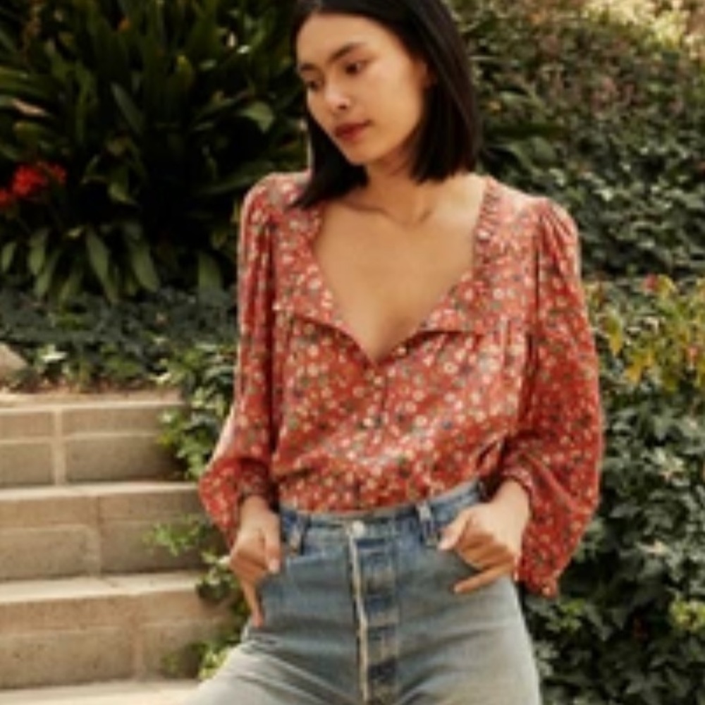 Doen M Lunaria Top in Poppy